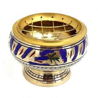 Brass charcoal burner